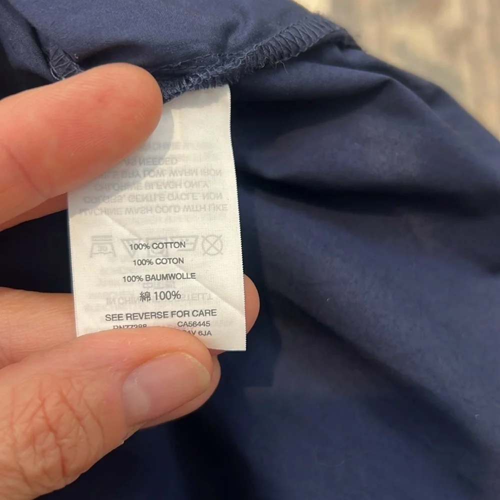 J. Crew Classic Navy Blouse size 2.